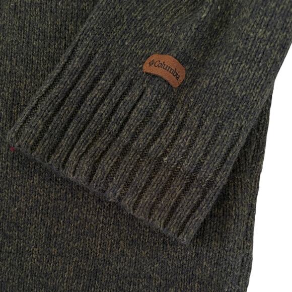Columbia Sweater L 1/4 Zip Y2K Knit Pullover Hunting Stripe Outdoor Hiking - Picture 2 of 7